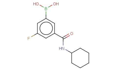 3-(CYCLOHEXYLCARBAMOYL)-5-FLUOROPHENYLBORONIC ACID